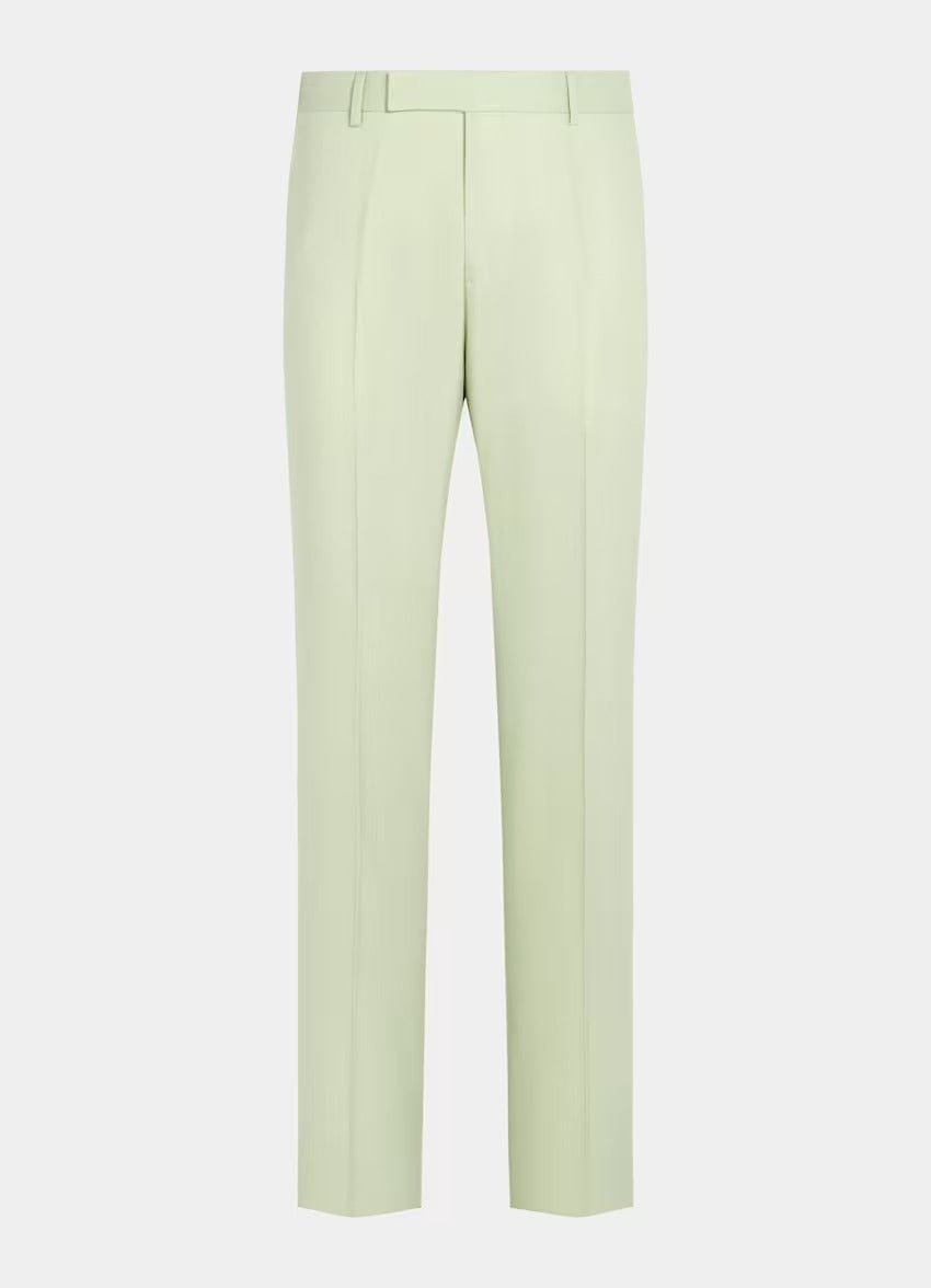 aesido 2 Piece Light Green Double Breasted Men's Suit