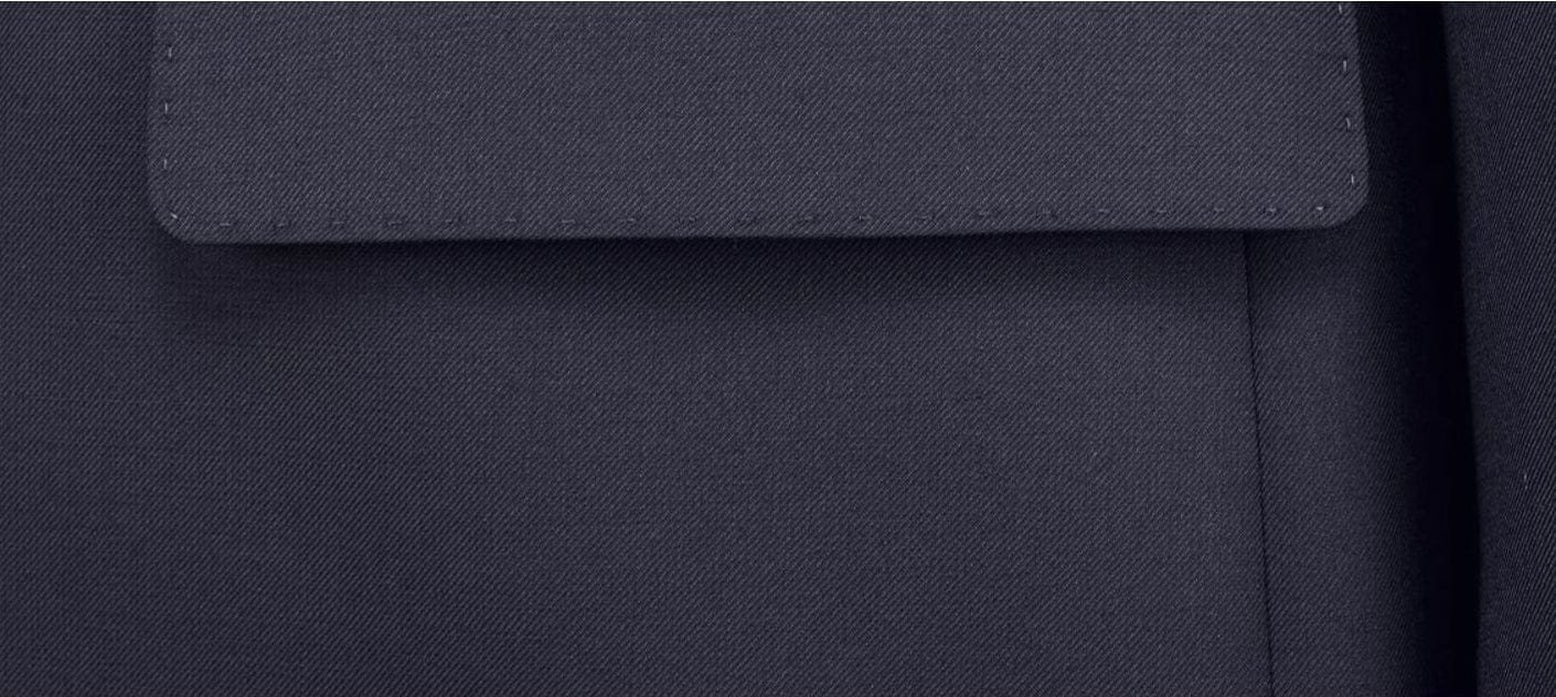 aesido 2 Piece Navy Double Breasted Men's Suit Business Slim Fit Groom Wedding Dress