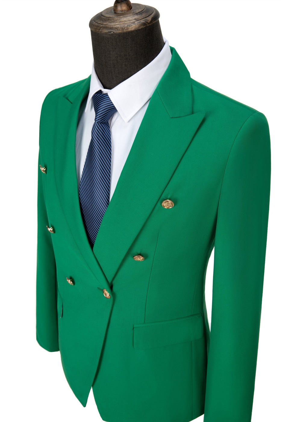 aesido 2 Piece Notch Lapel Fashion Men's Suit(Blazer+Pants)