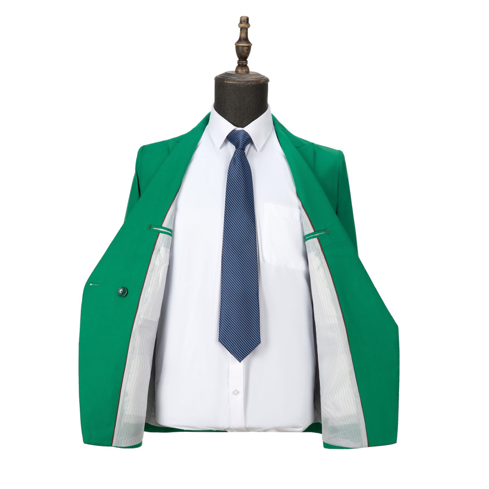 aesido 2 Piece Notch Lapel Fashion Men's Suit(Blazer+Pants)