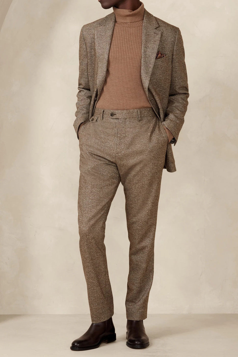 aesido 2 Piece Notch Lapel Men's Suit For Wedding(Blazer+Pants)