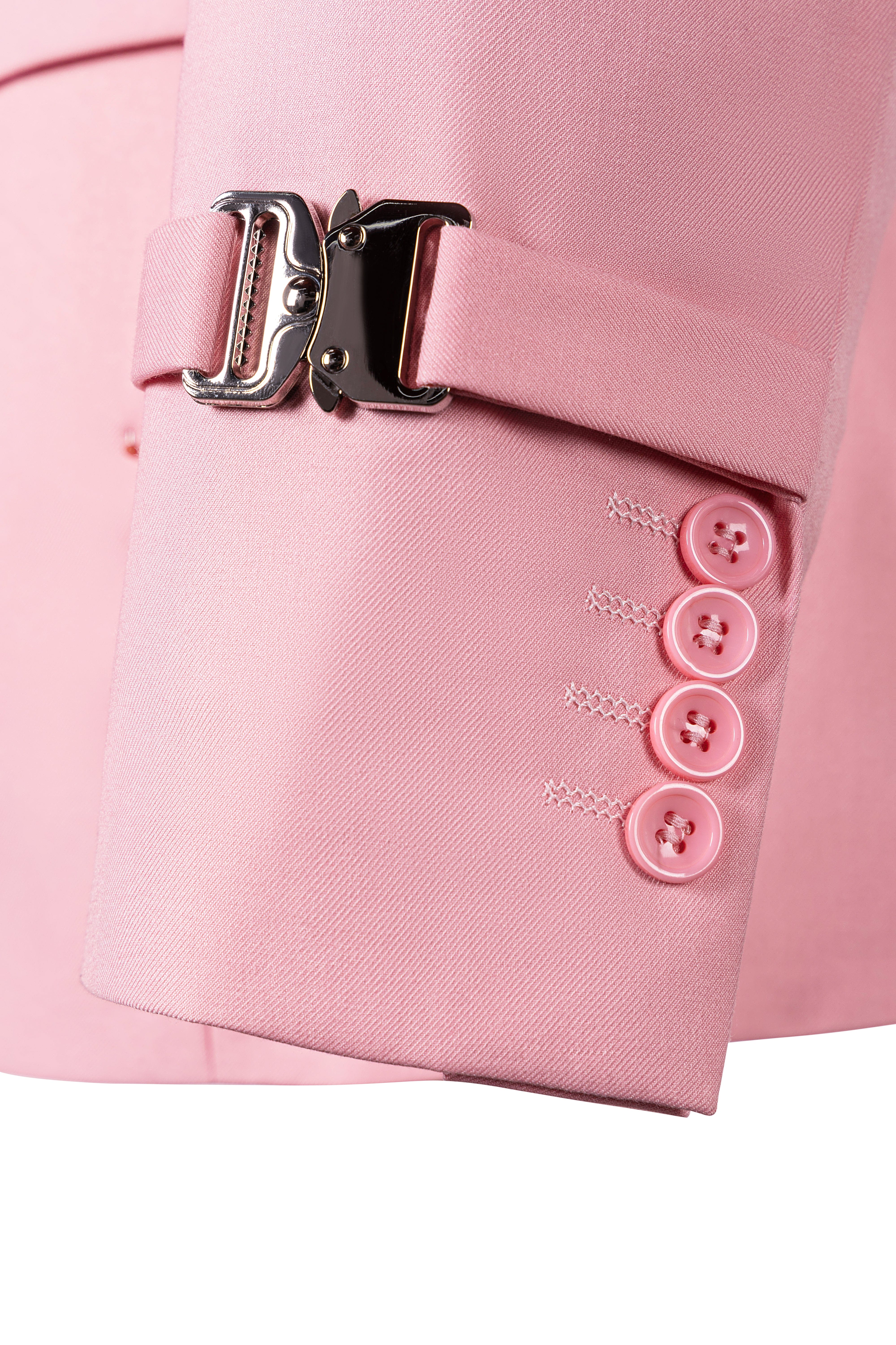 aesido 2 Pieces Notch Lapel Business Casual Men's Suit (Blazer + Pants)