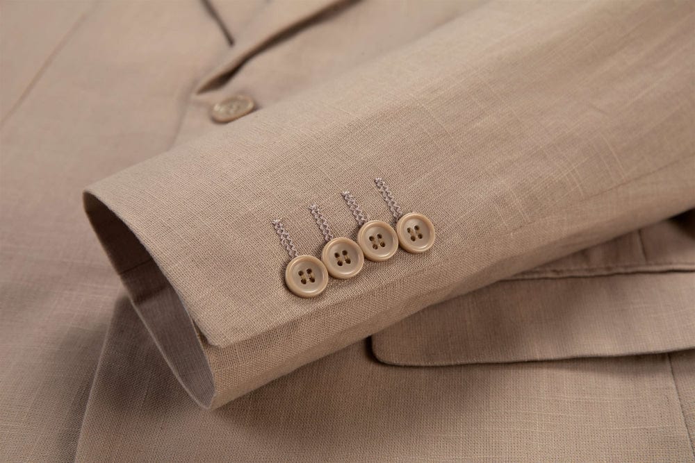 aesido 3 Piece Notch Lapel Men's Suit For Wedding (Blazer+Vest+Pants)