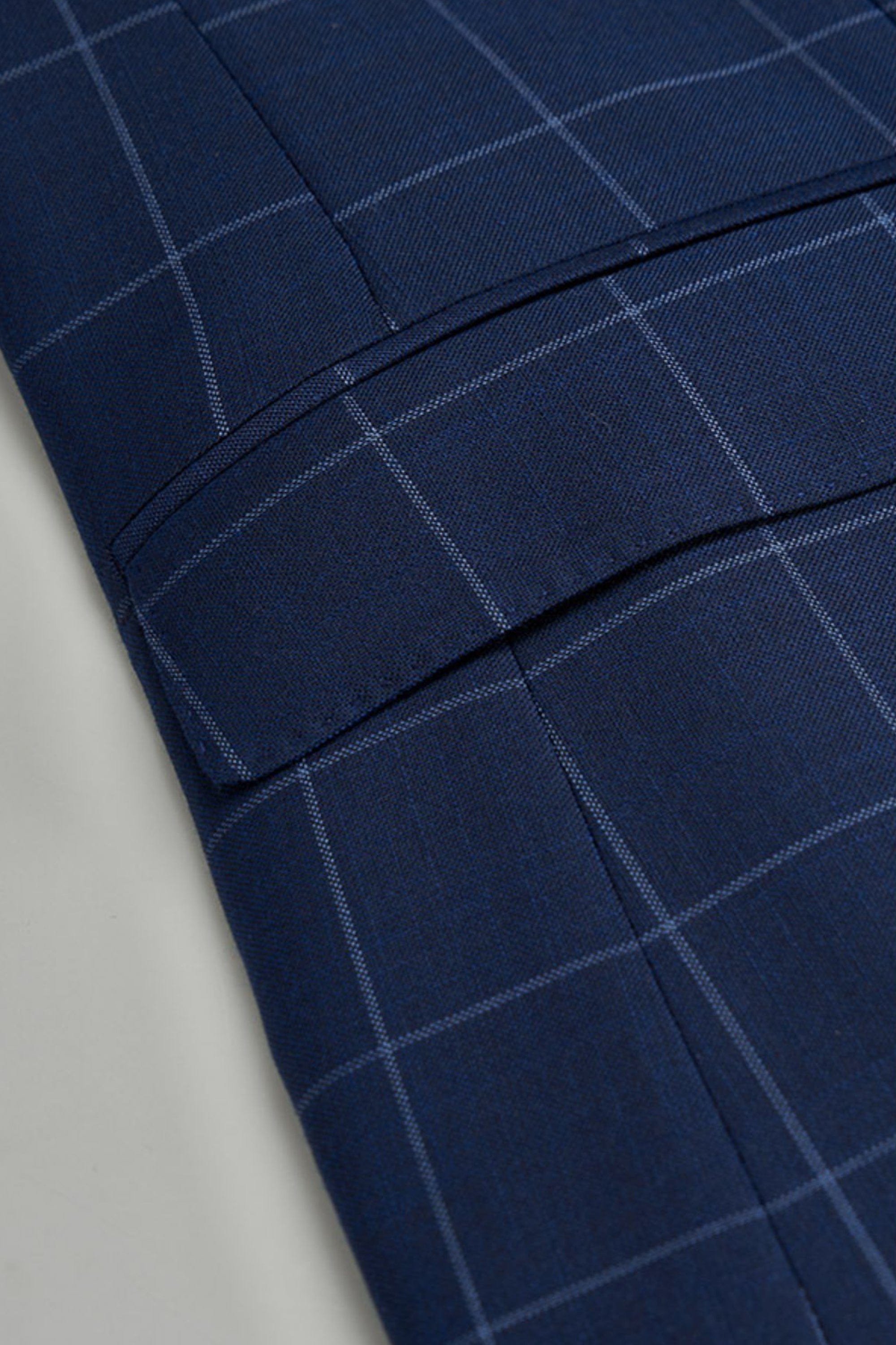 aesido 3 Piece Single Breasted Plaid Men's Suit Business Slim Fit Groom Wedding Dress