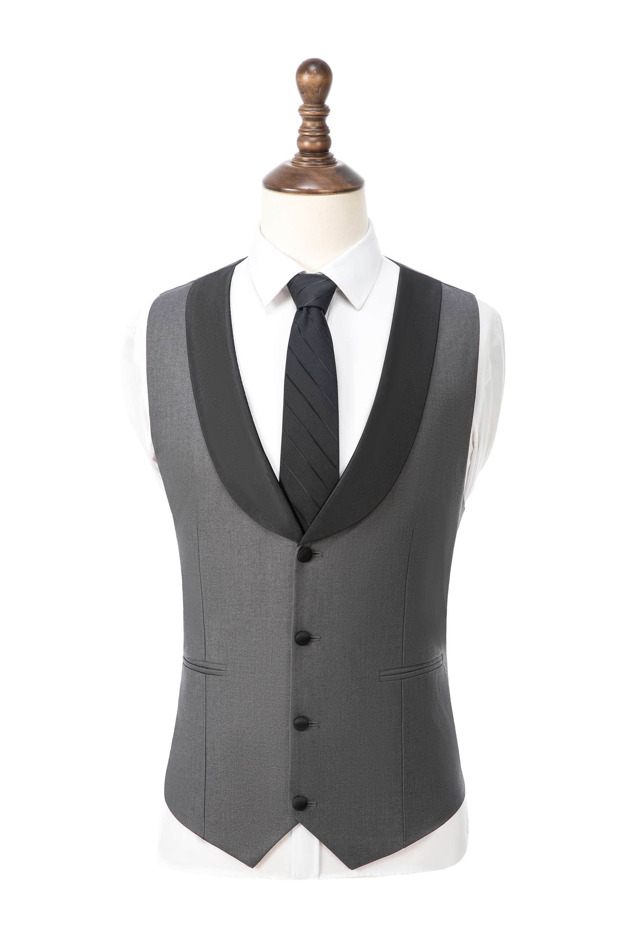 aesido 3 Pieces Slim Fit Single Buttons Men's Suit(Blazer+Vest+Pants)