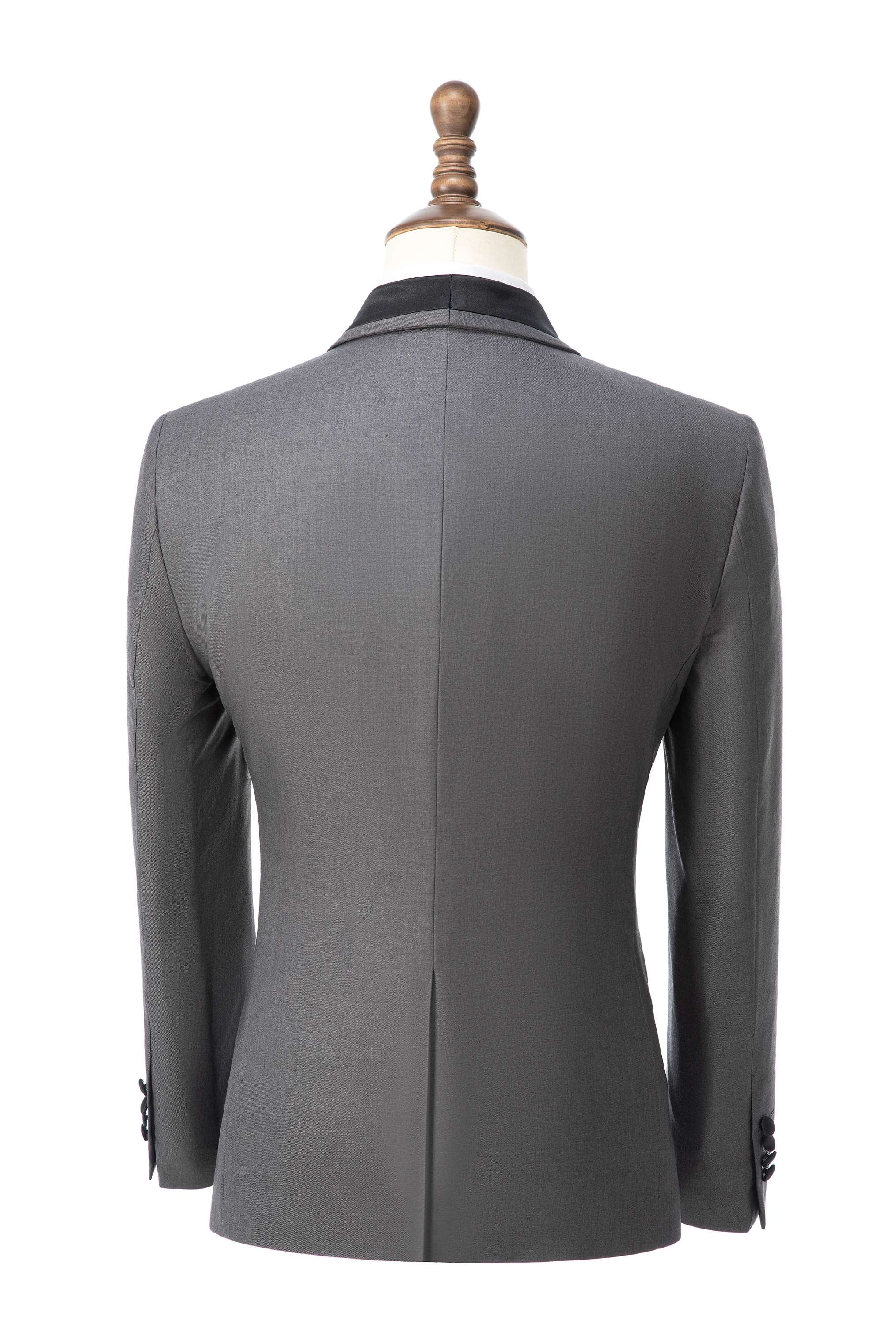 aesido 3 Pieces Slim Fit Single Buttons Men's Suit(Blazer+Vest+Pants)