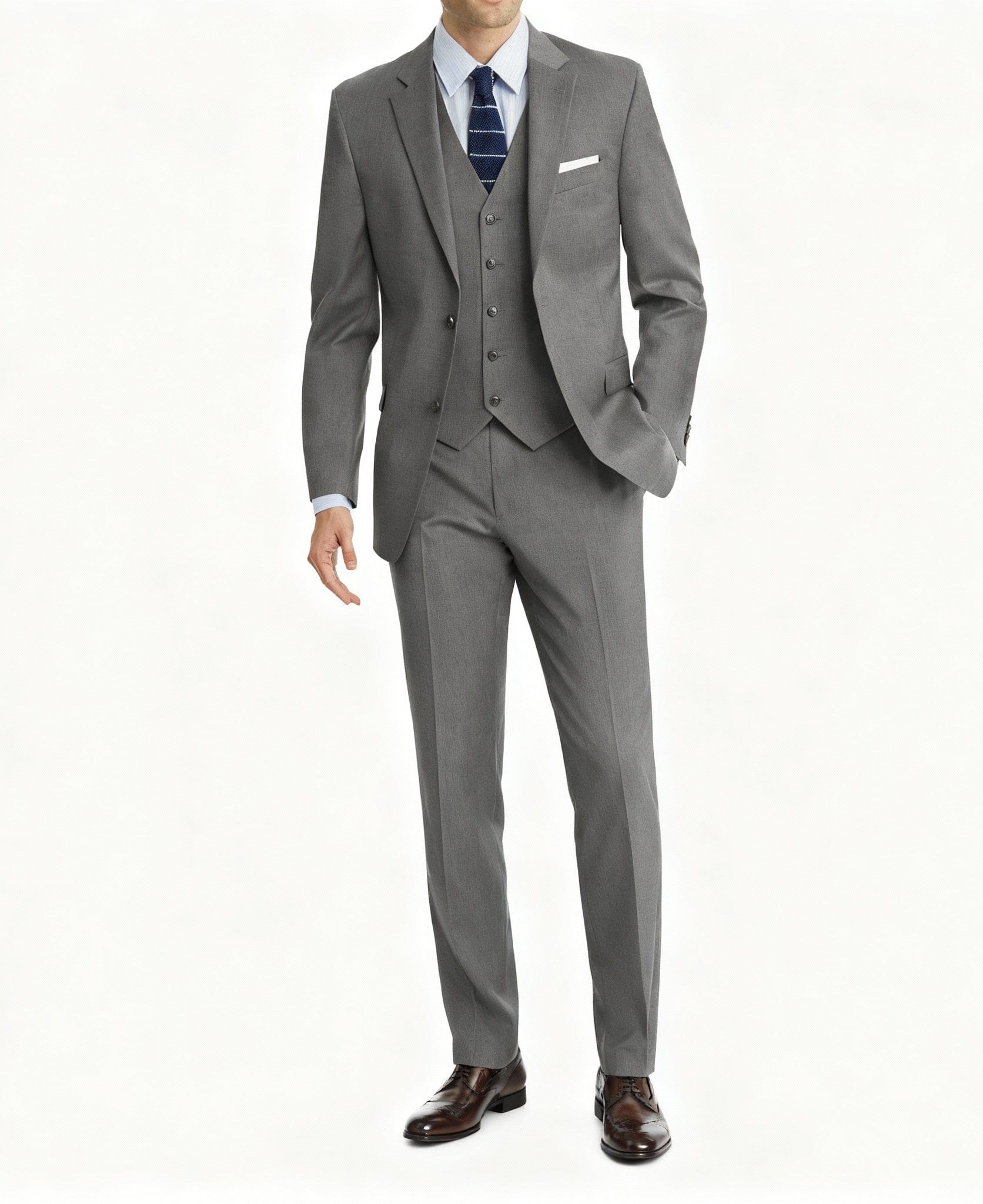 aesido Aesido 3 Piece Single Breasted Men's Wedding Suit