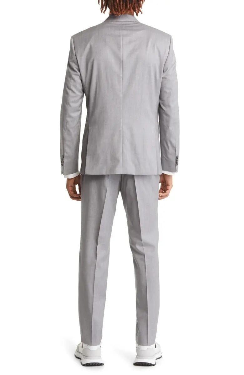 aesido Aesido Men's Silver 2-Piece Suit with Notch Lapel – Blazer & Pants