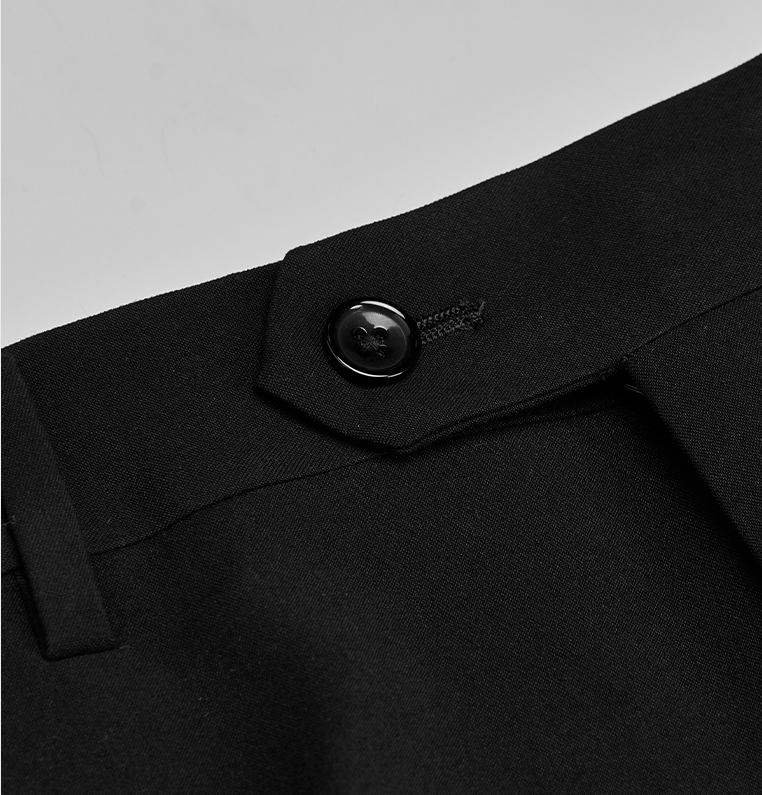 aesido Black 2 Piece Double Breasted Satin Collar Men's Suit Groom Wedding Dress