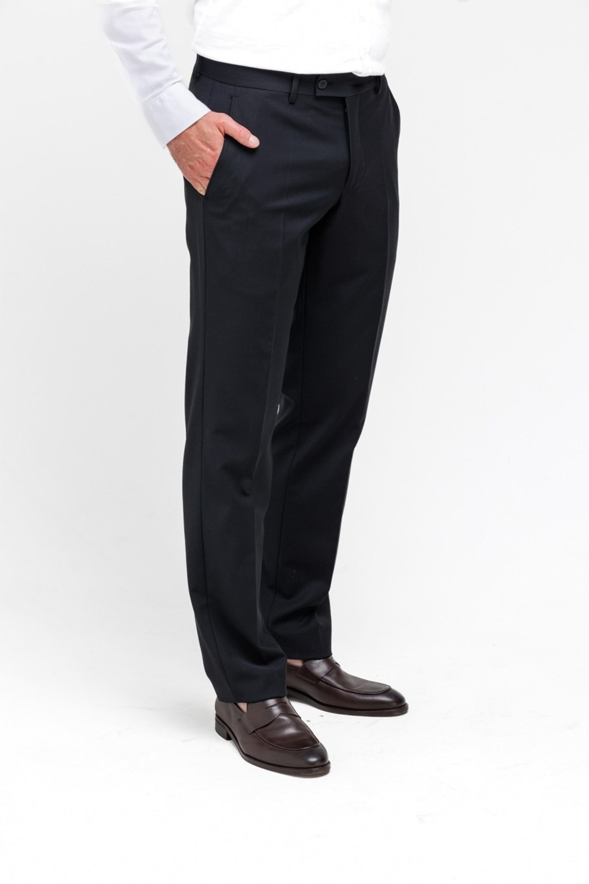 aesido Black 2 Piece Double Button Business Casual Silm Fit Men Suit