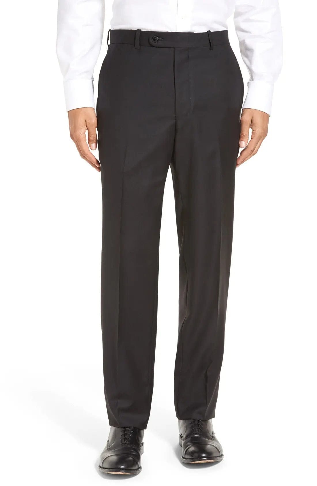 aesido Black 2 Piece Double Button Business Casual Slim Fit Men Suit