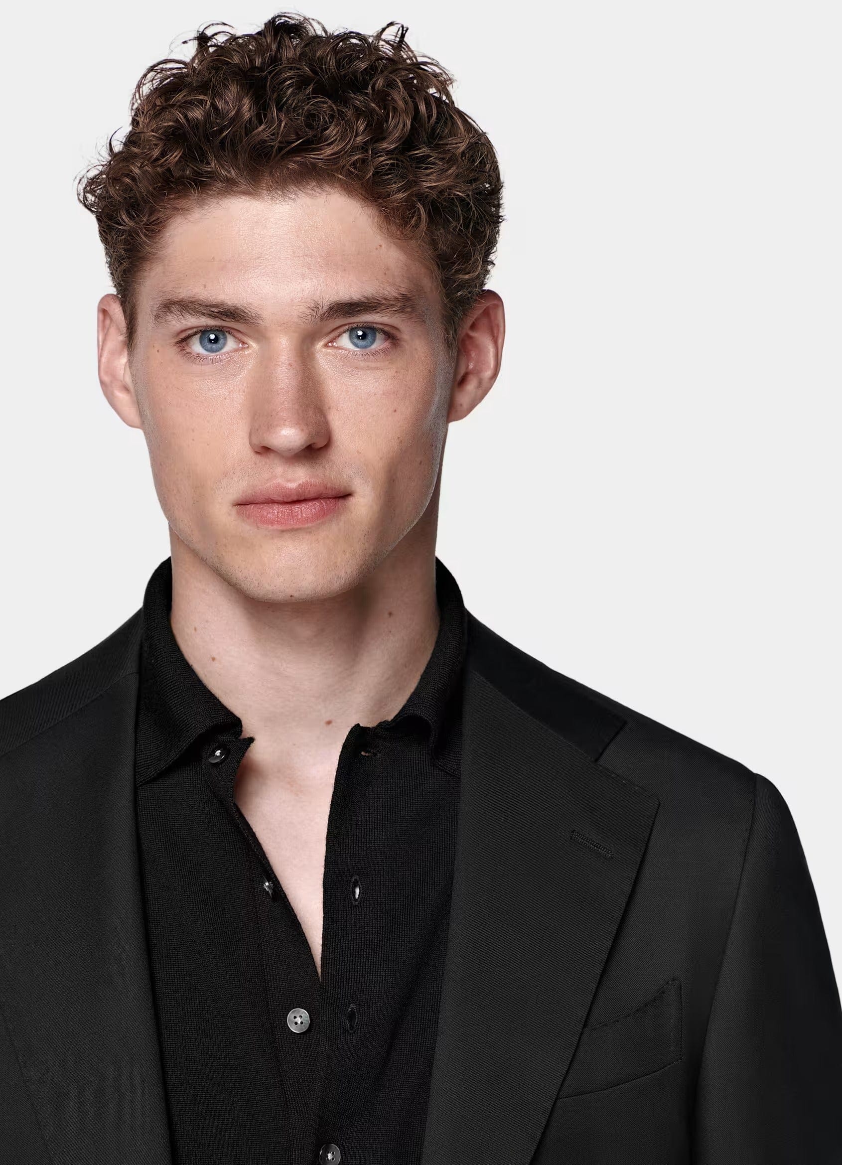 aesido Black 2 Piece Double Button Business Slim Fit Men Suit (Blazer+Pants)