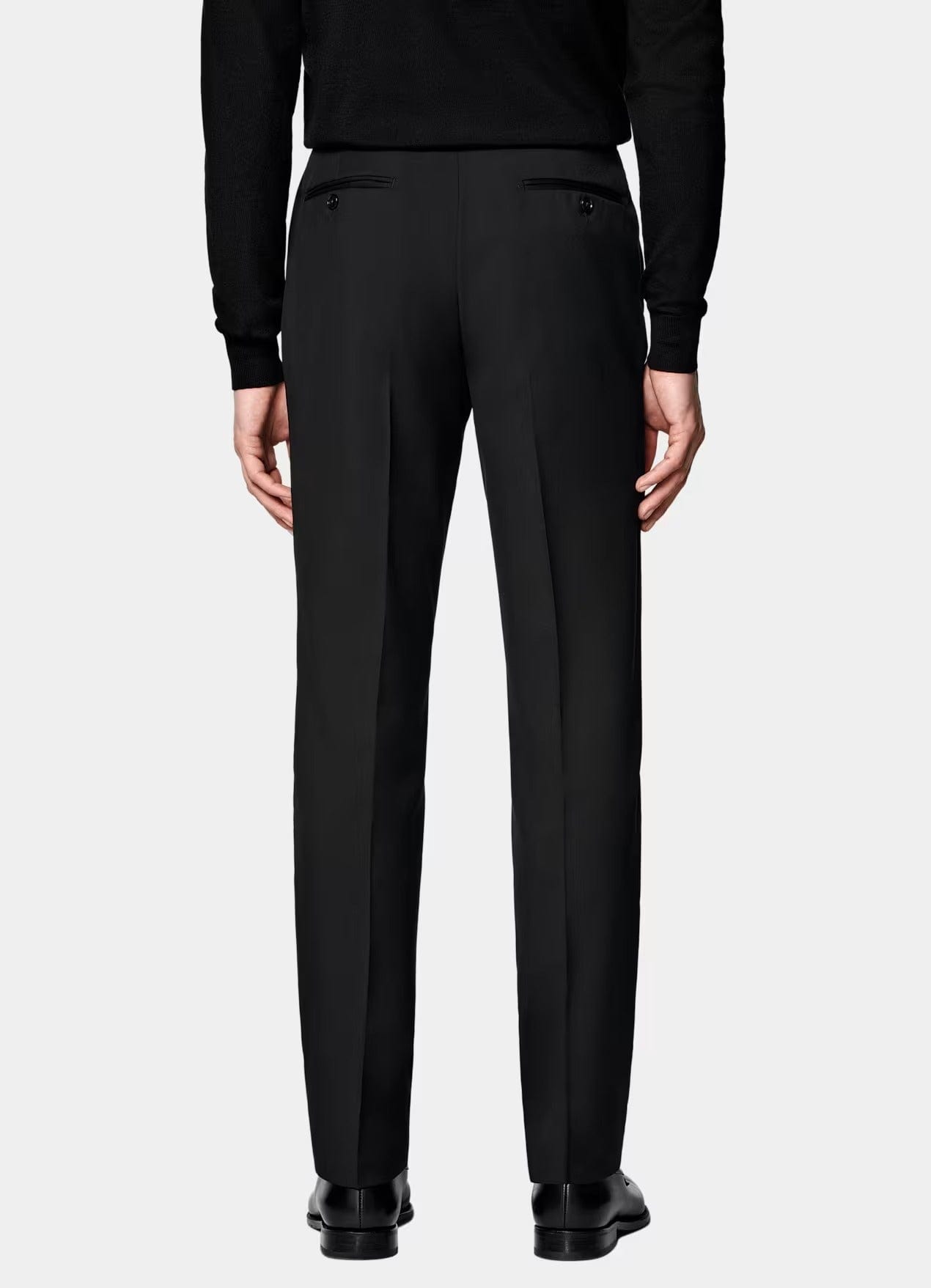 aesido Black 2 Piece Double Button Business Slim Fit Men Suit (Blazer+Pants)