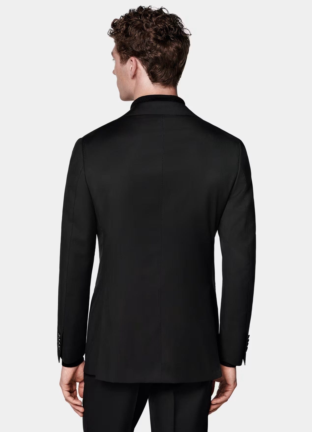 aesido Black 2 Piece Double Button Business Slim Fit Men Suit (Blazer+Pants)