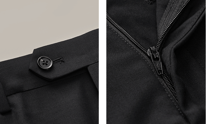 aesido Black 3 Piece Double Breasted Business Casual Slim Fit Men's Suit Groom Wedding Dress