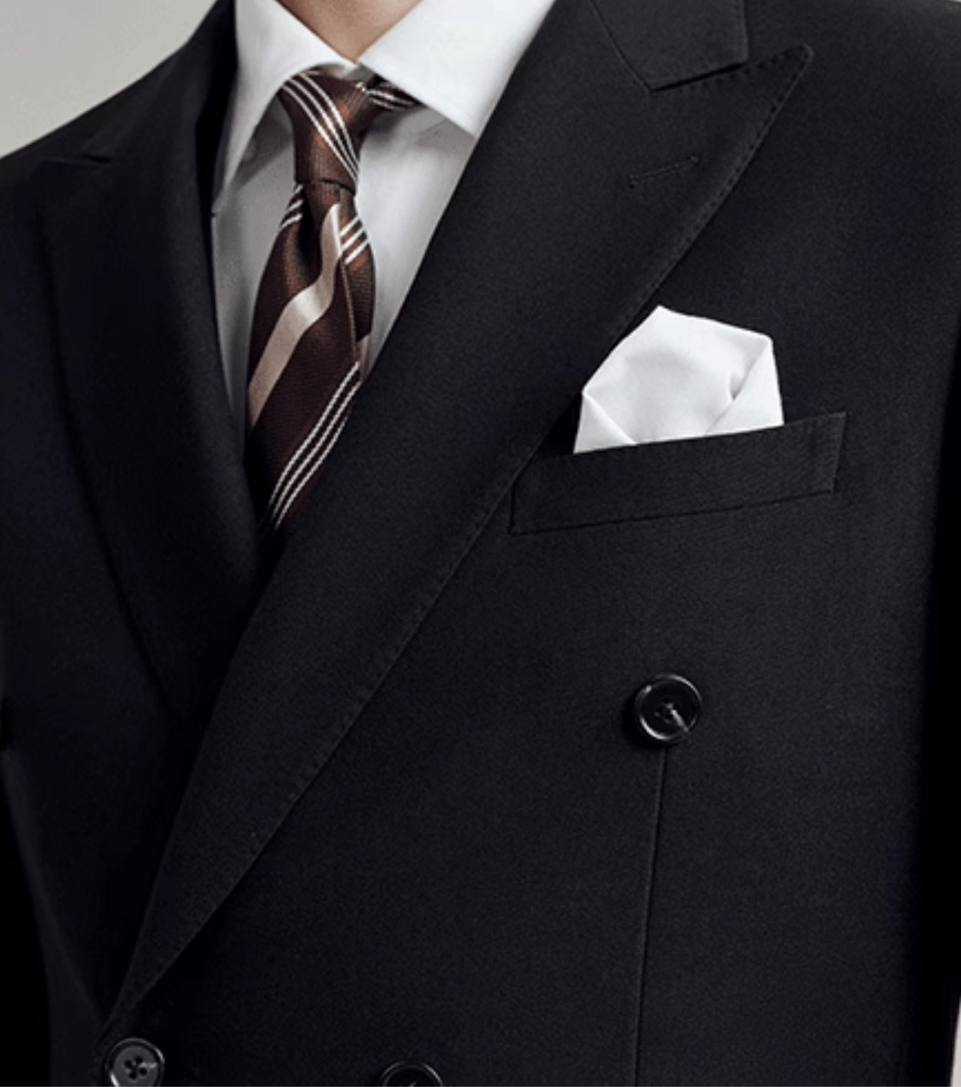 aesido Black 3 Piece Double Breasted Business Casual Slim Fit Men's Suit Groom Wedding Dress