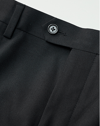 aesido Black Men's High-End Straight Business Casual Pants