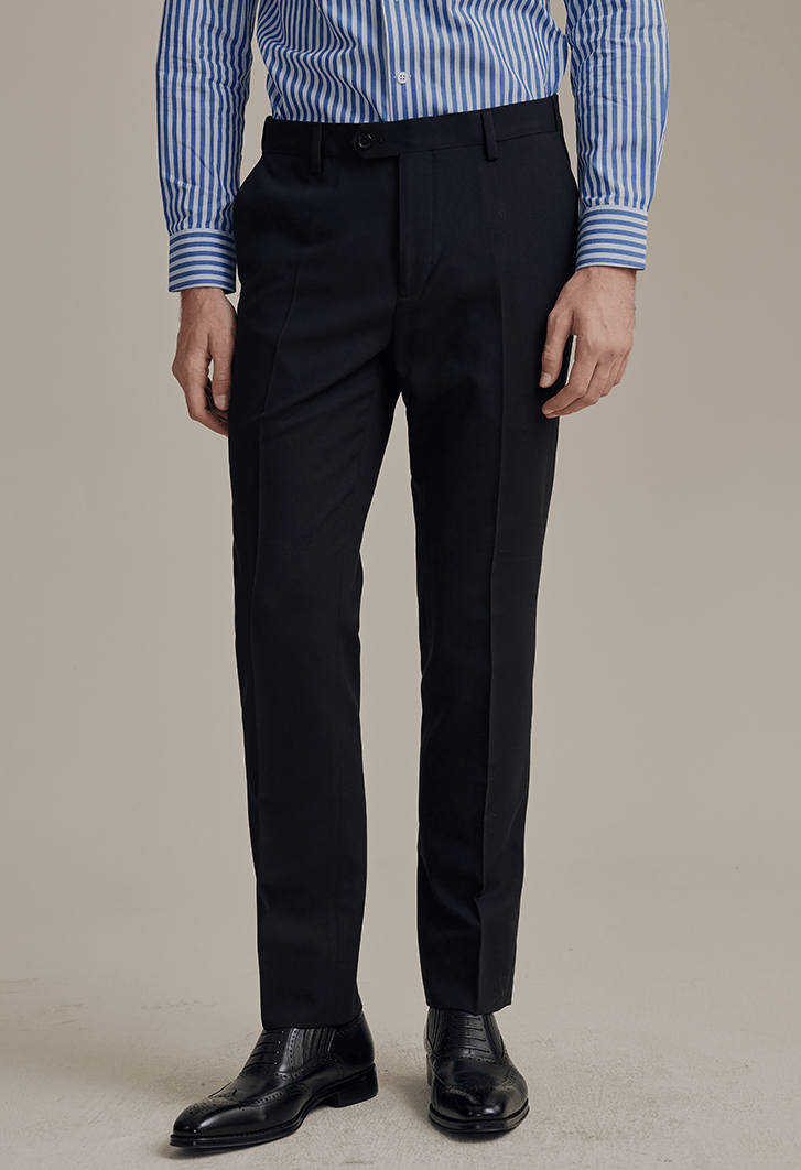 aesido Black Men's High-End Straight Business Casual Pants