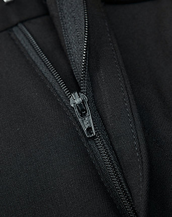 aesido Black Men's High-End Straight Business Casual Pants