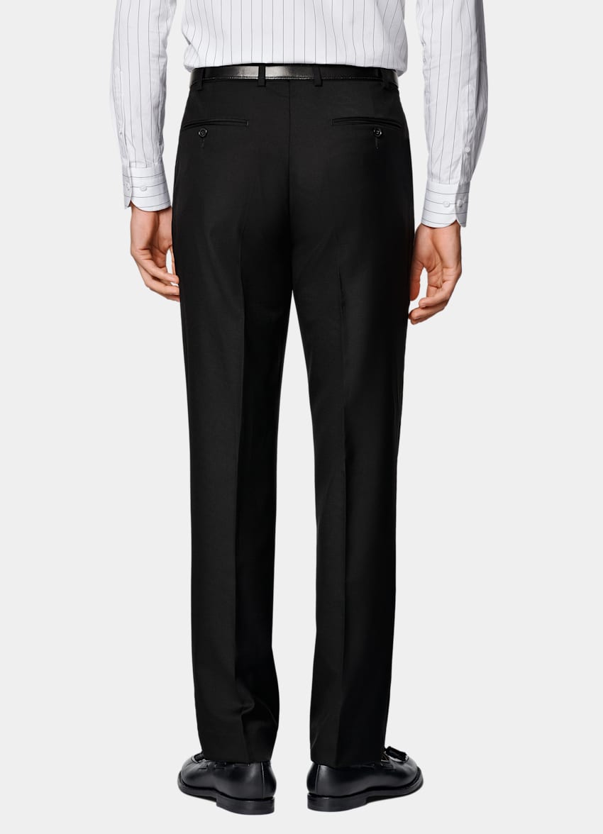 aesido Black Men Suit 2 Piece Business Slim Banquet Dress (Blazer+Pants)