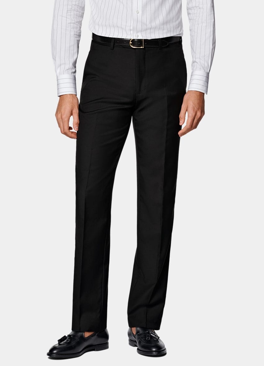 aesido Black Men Suit 2 Piece Business Slim Banquet Dress (Blazer+Pants)