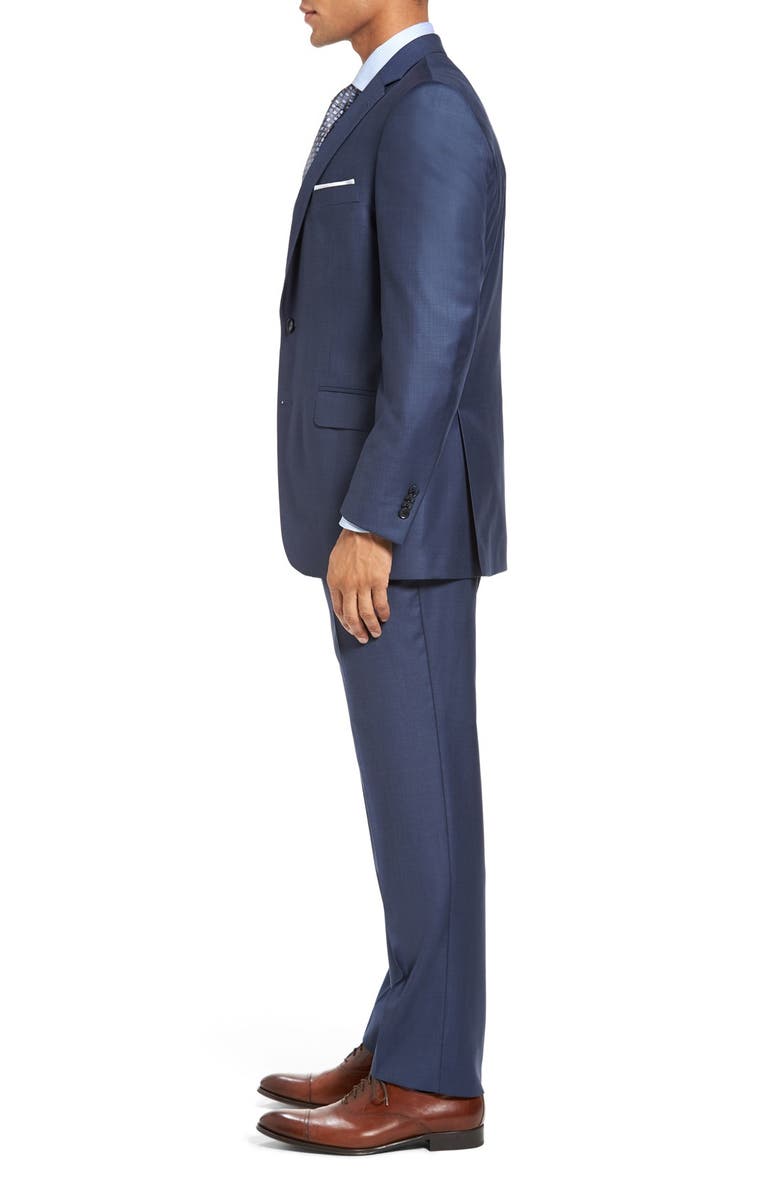 aesido Blue 2 Piece Double Button Business Casual Slim Fit Men Suit
