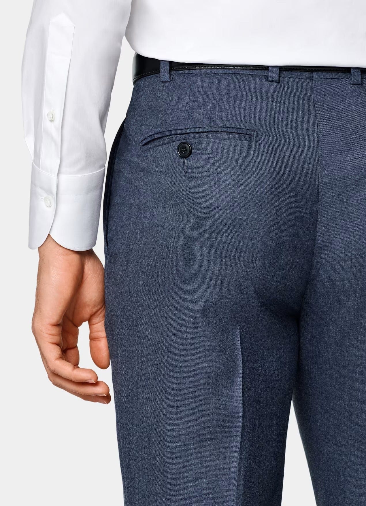 aesido Blue 2 Piece Double Button Casual Slim Fit Men Suit (Blazer+Pants)