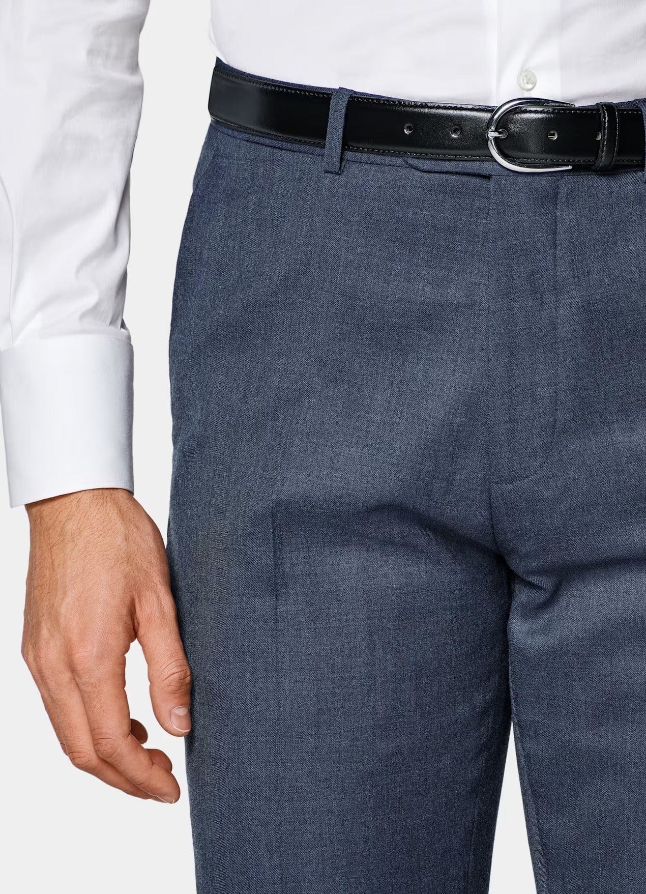 aesido Blue 2 Piece Double Button Casual Slim Fit Men Suit (Blazer+Pants)