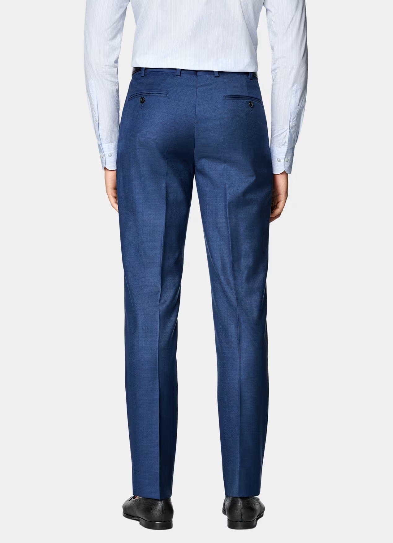 aesido Blue Men Suit 2 Piece Business Slim Banquet Dress (Blazer+Pants)