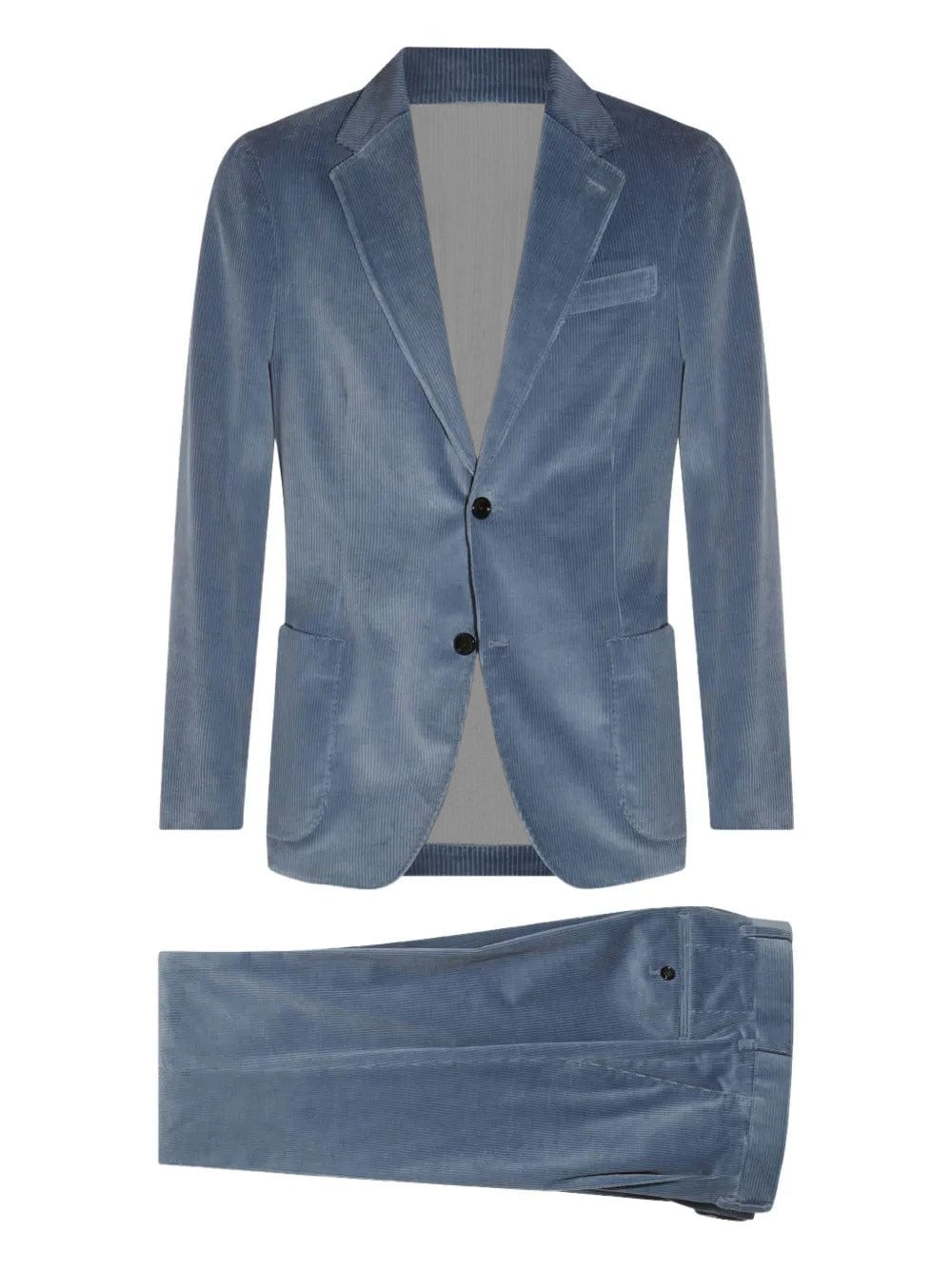 aesido Corduroy 2 Piece Men's Suit – Double Button Blazer & Pants Set