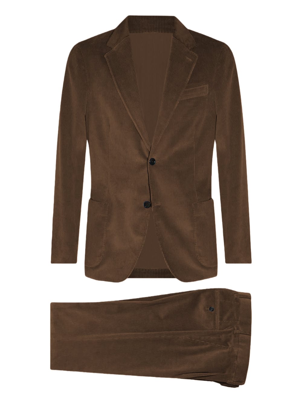 aesido Corduroy 2 Piece Men's Suit – Double Button Blazer & Pants Set