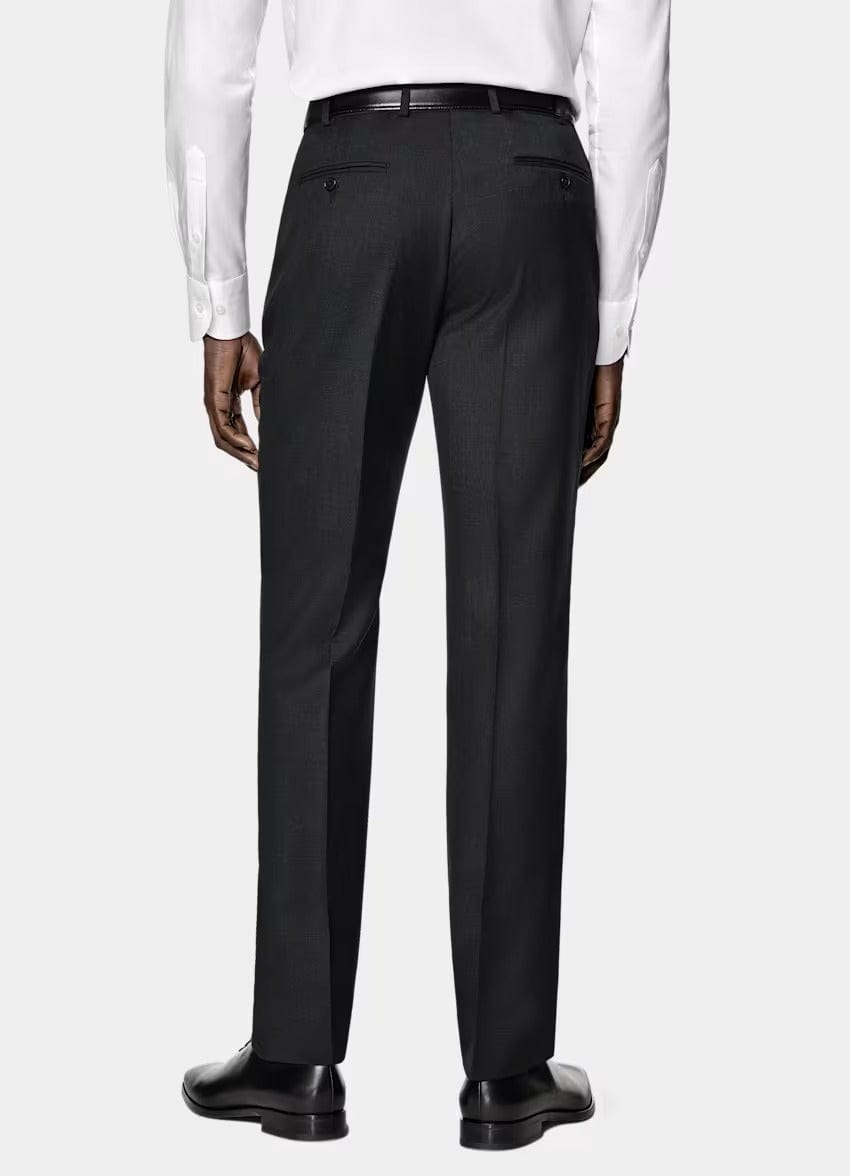 aesido Dark Grey 2 Piece Double Button Business Slim Fit Men Suit (Blazer+Pants)