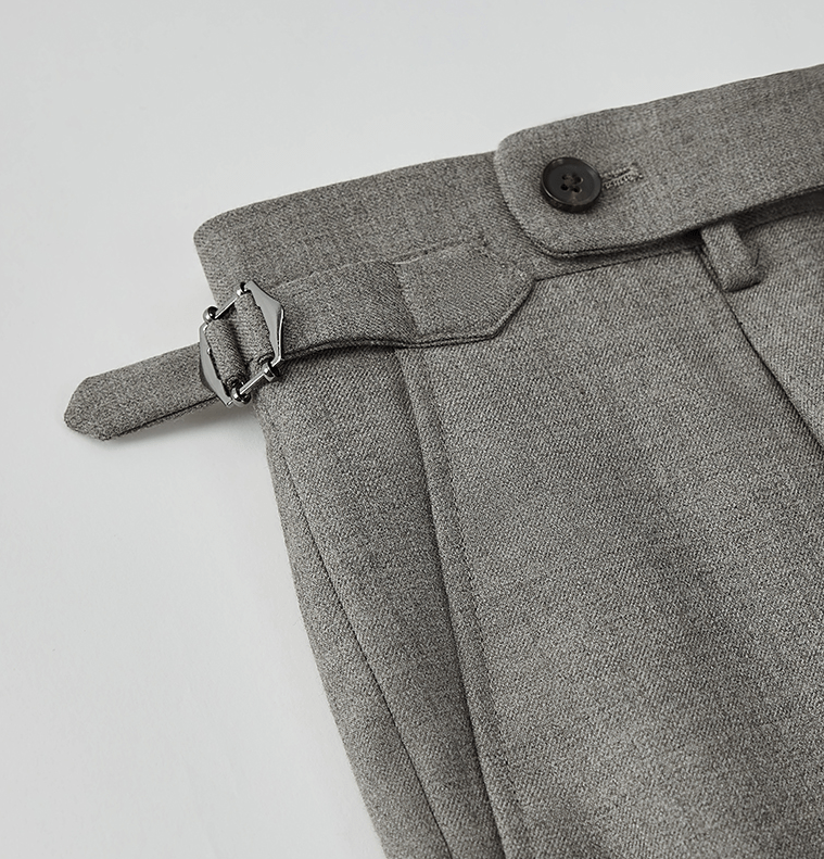 aesido Grey 2 Piece Single Breasted Business Casual Men's Suit Groom Wedding Dress