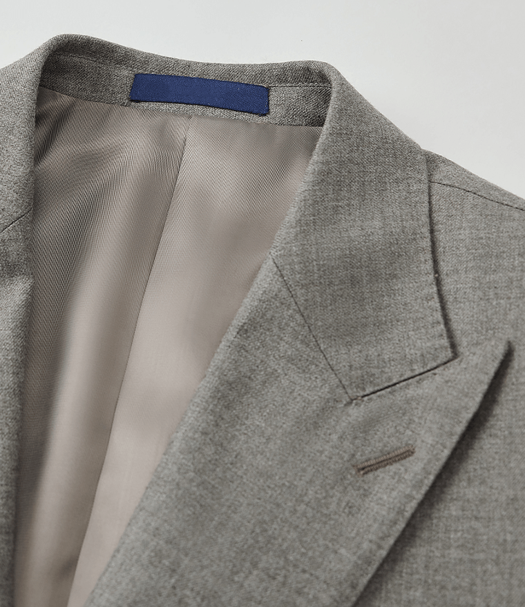 aesido Grey 2 Piece Single Breasted Business Casual Men's Suit Groom Wedding Dress