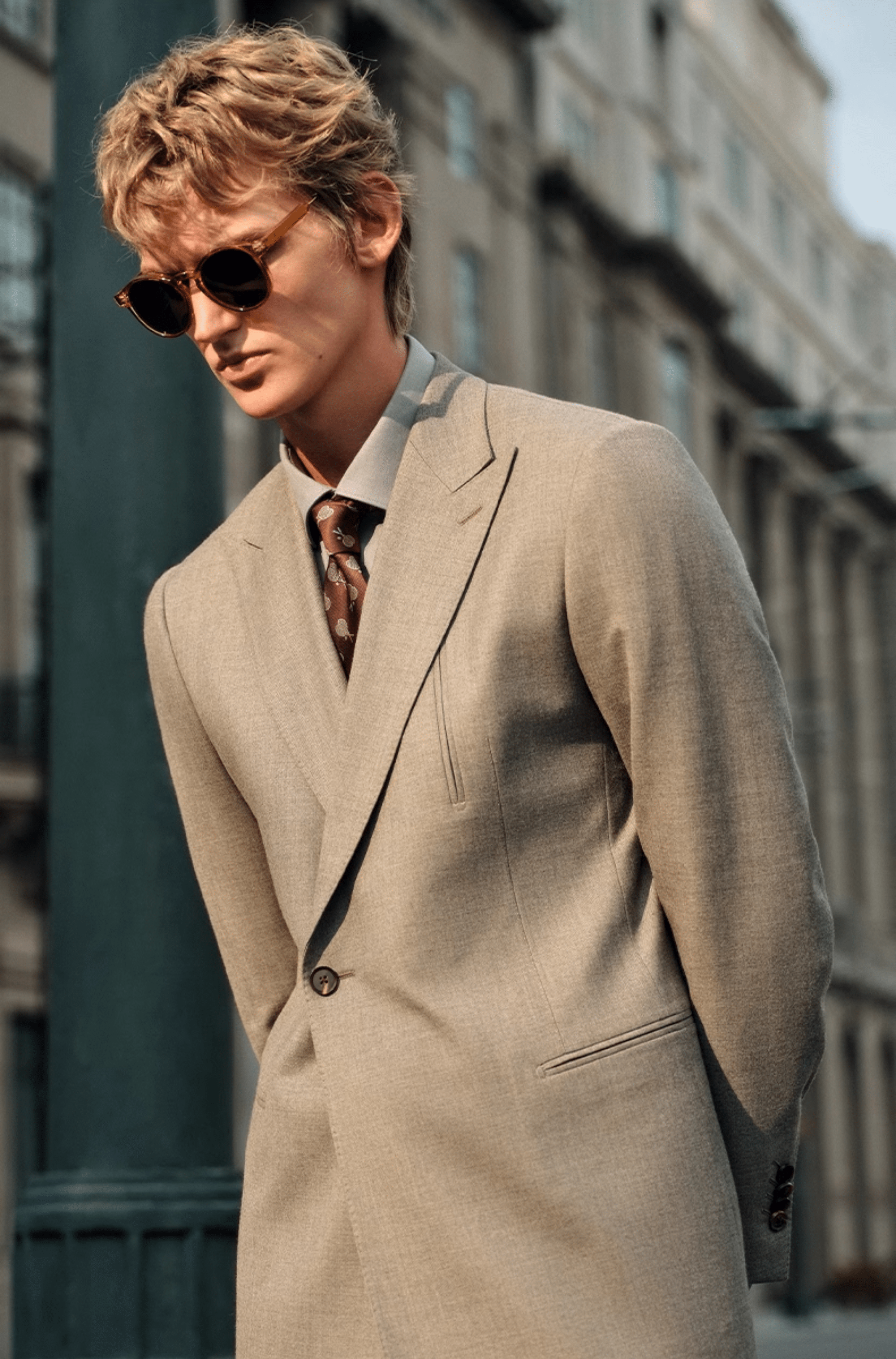 aesido Grey 2 Piece Single Breasted Business Casual Men's Suit Groom Wedding Dress