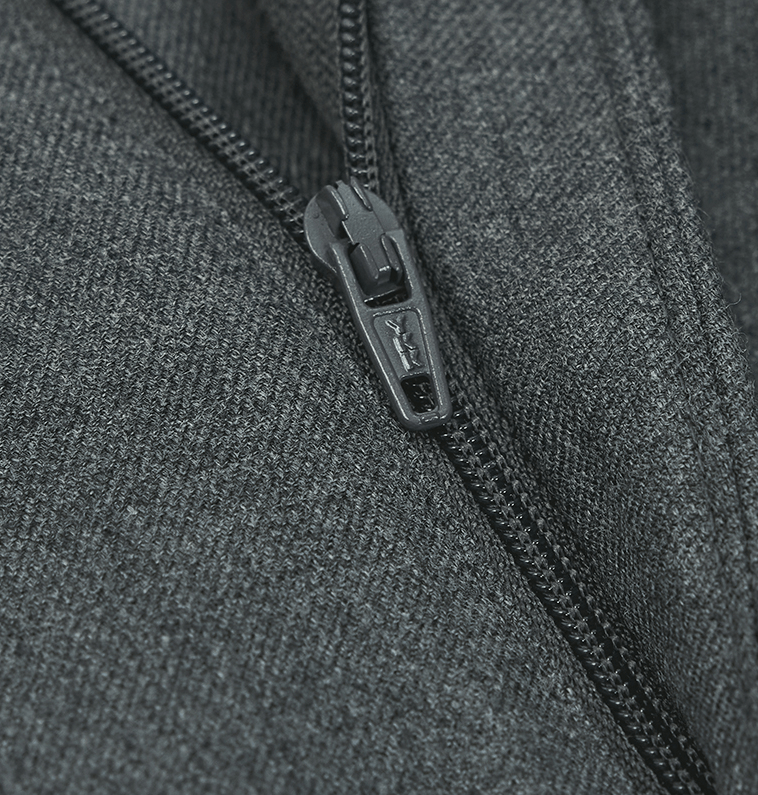 aesido Grey 2 Piece Zhongshan Suit Single Breasted Stand Collar Business Casual Men's Suit