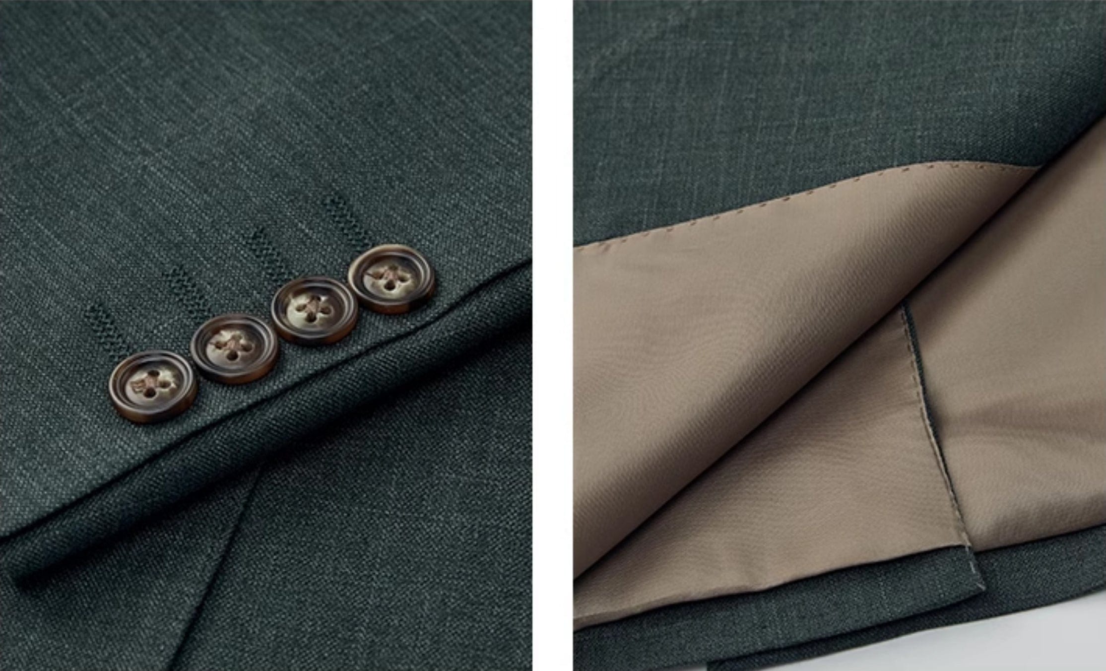 aesido Grey 3 Piece Single Breasted Business Casual Slim Fit Men's Suit