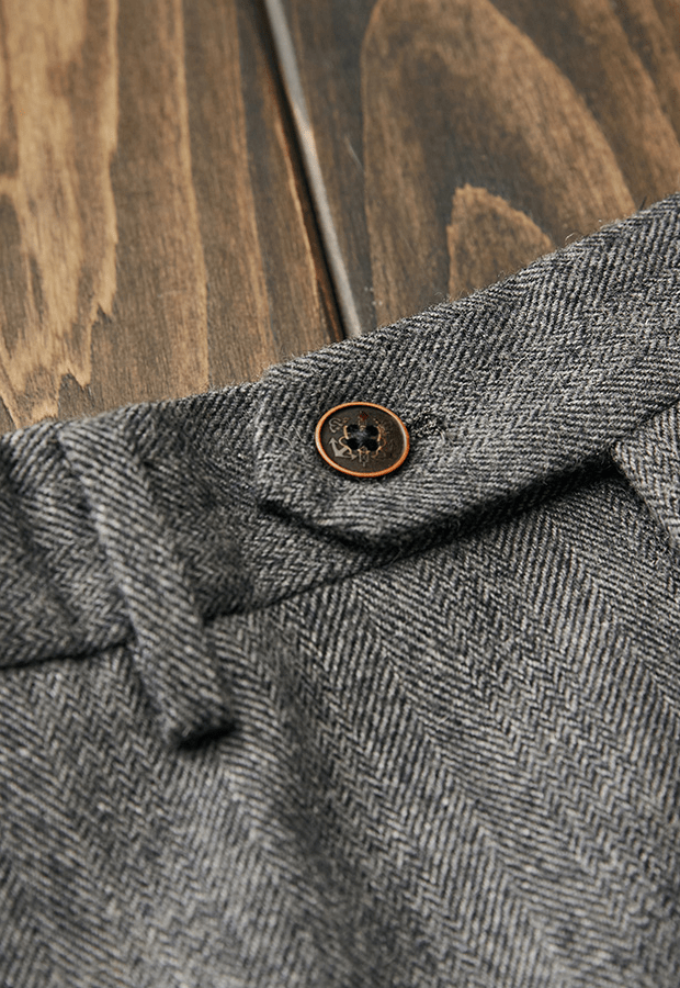 aesido Grey Three Piece Business Casual Men's Suit Groom Wedding Dress