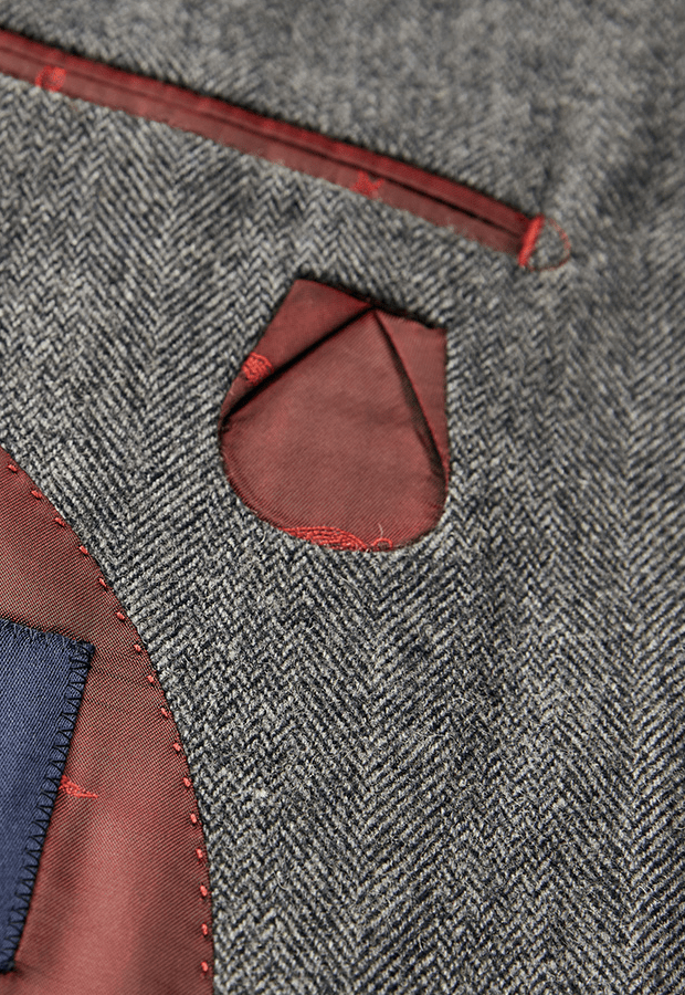 aesido Grey Three Piece Business Casual Men's Suit Groom Wedding Dress