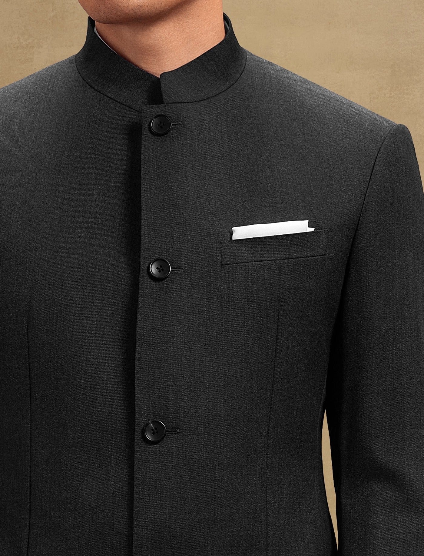 aesido Men’s 2 Piece Zhongshan Suit Set (Blazer + Pants)