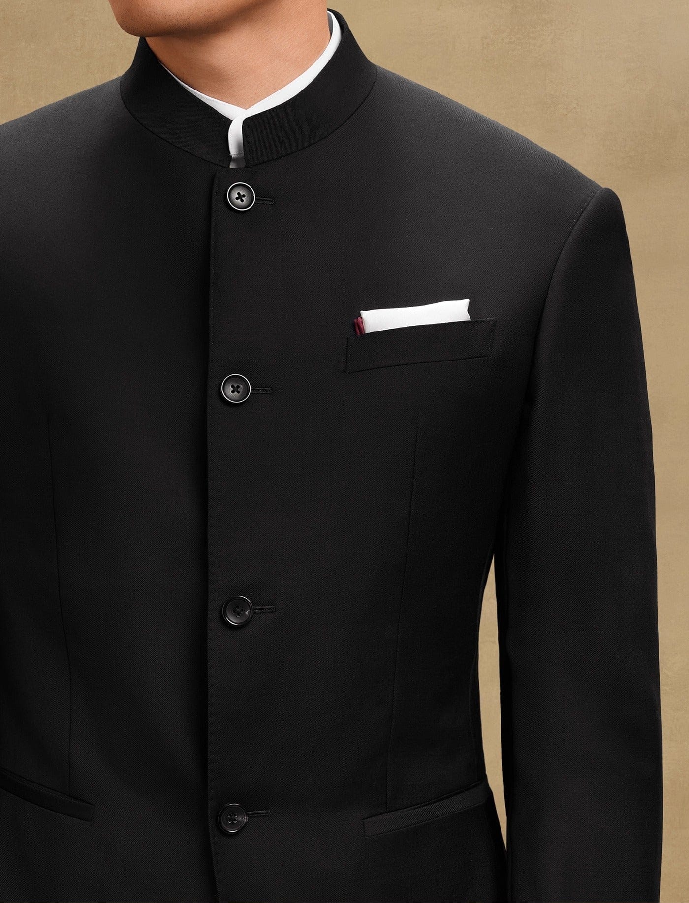 aesido Men’s 2 Piece Zhongshan Suit Set (Blazer + Pants)