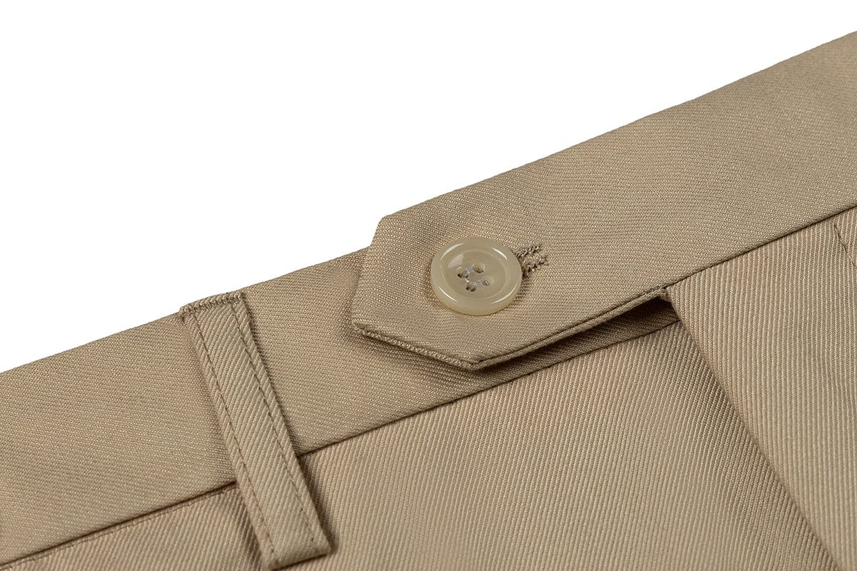 aesido Men's 3 Piece Contrast Suit White Blazer With Champagne Notch Lapel Tuxedo