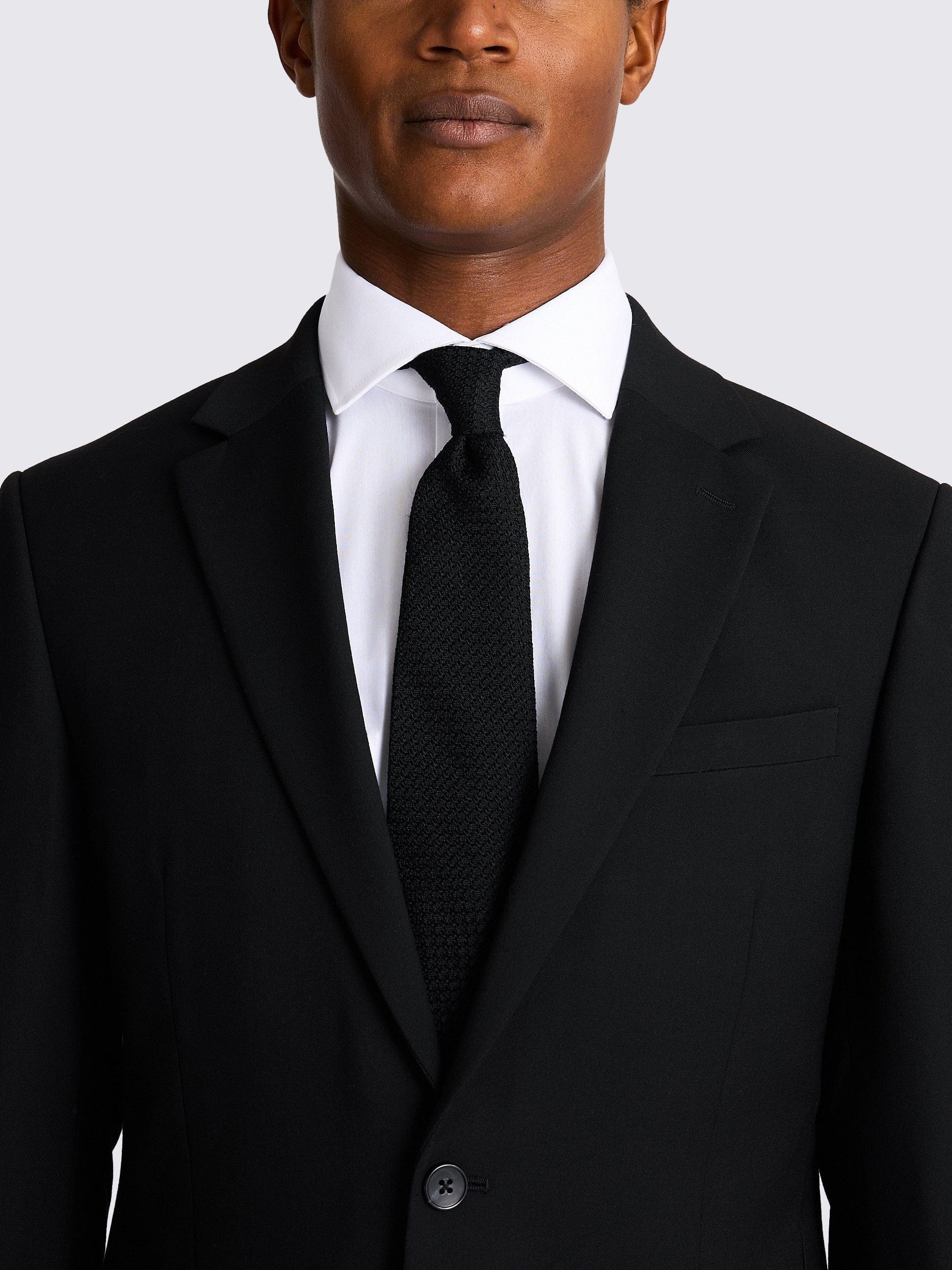 aesido Men’s Black Two-Piece Suit Set – Blazer & Pants