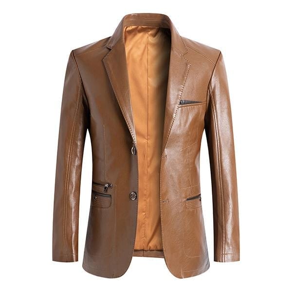 Plus Size Men's Leather Jacket Stylish and Casual Plus Size Men's Leather Jacket Stylish and Casual