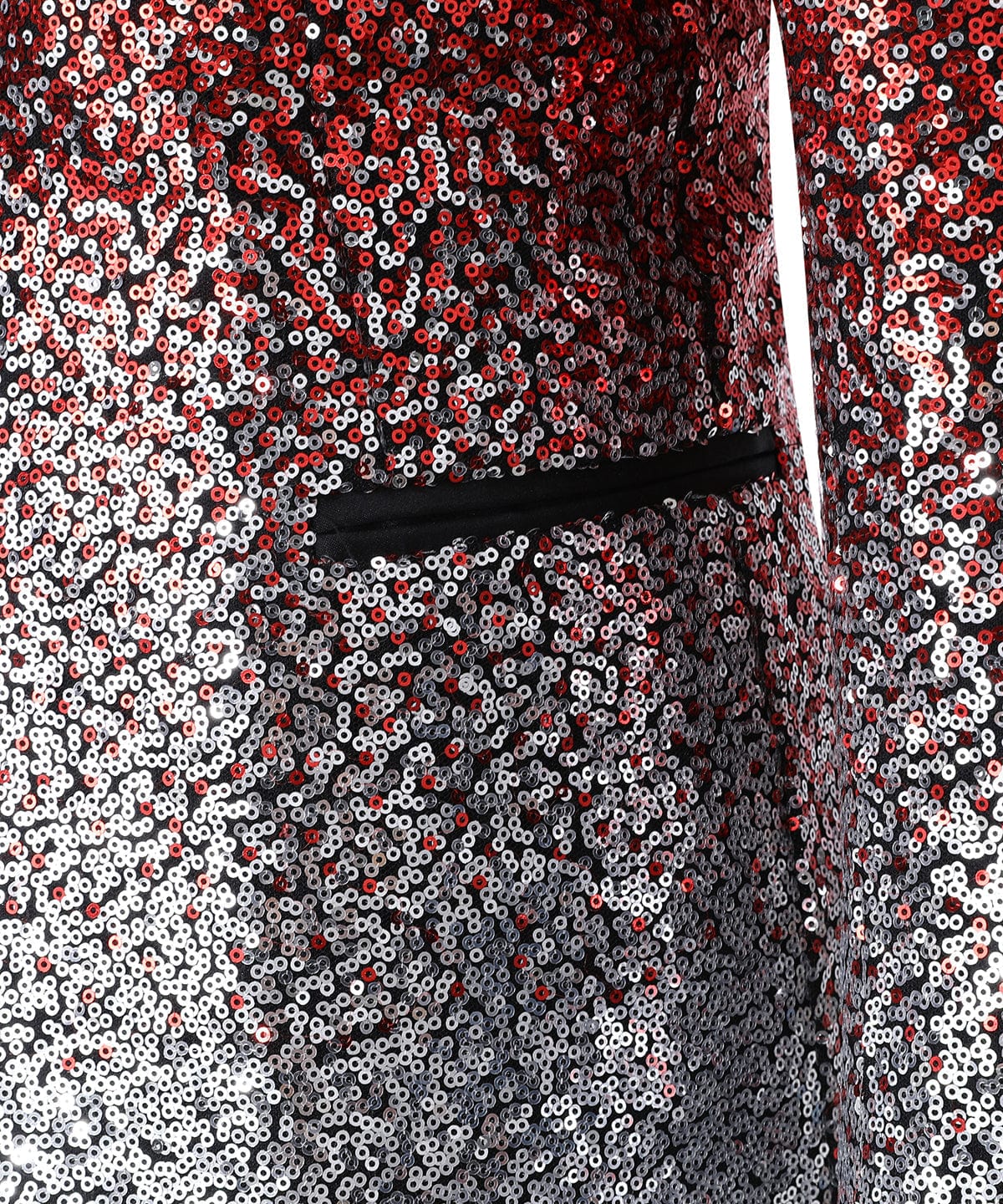 aesido Men's Fashion Gradient Sequined Tuxedo Suit Peak Lapel Men's Suit (Blazer + Vest + Pants)