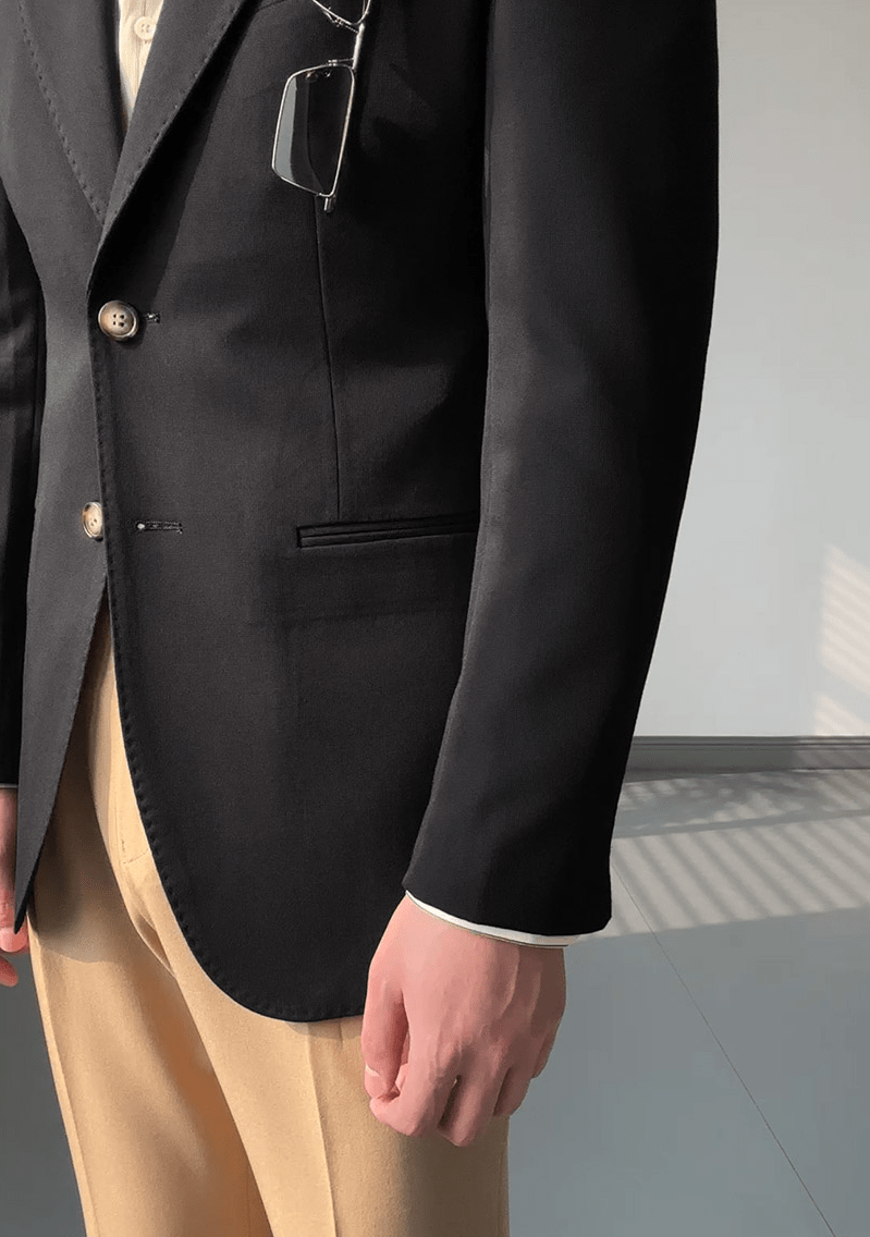 aesido Men's Single Breasted Fashionable Versatile Casual Business Slim Blazer