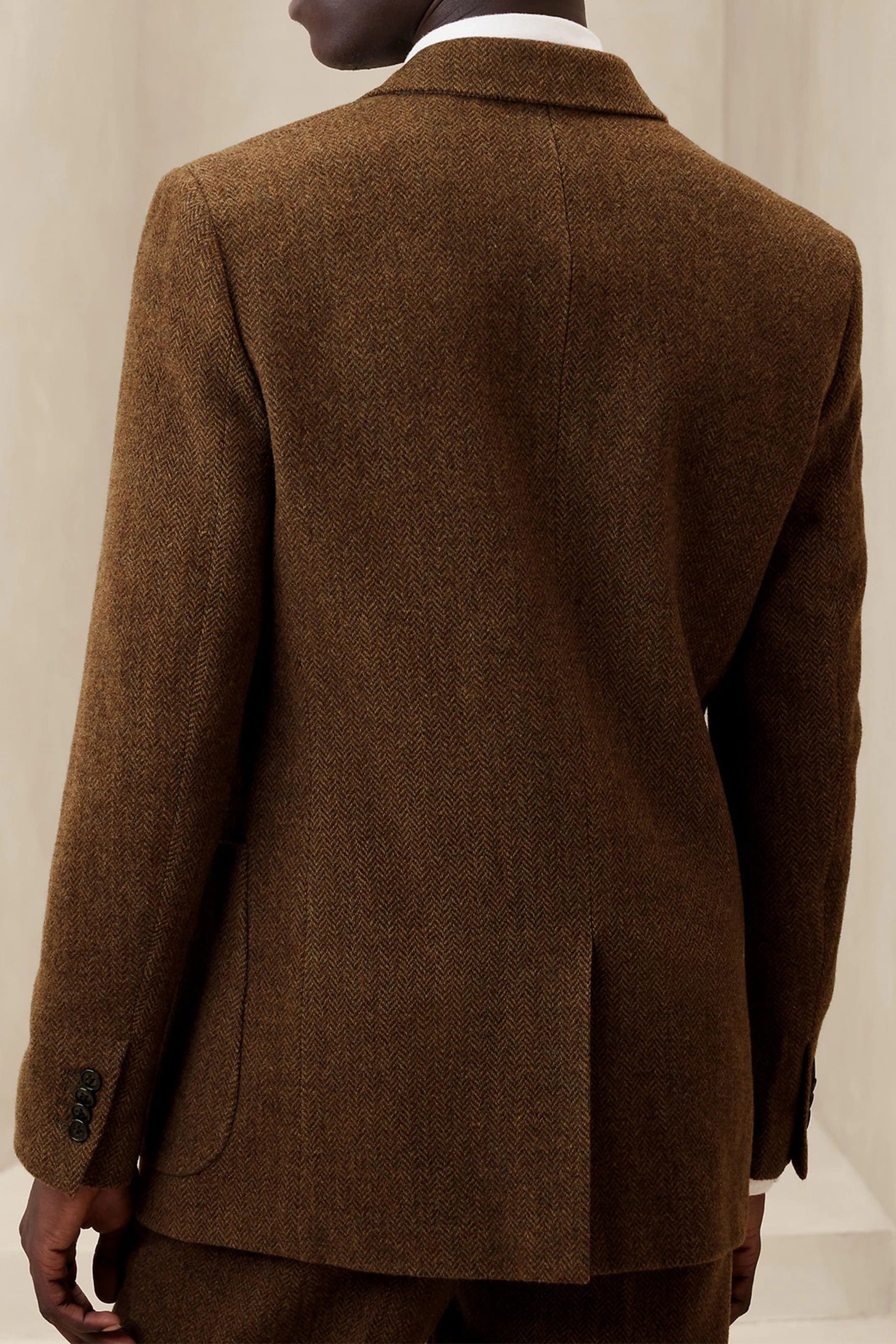 aesido Men's Suit 2 Piece Woolen Leisure Peak Lape Jacket(Blazer+pants)