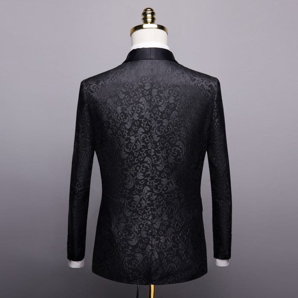 aesido Men's Suit 2Pieces Single Buttons Shawl Lapel Blazer (Blazer+Pants)