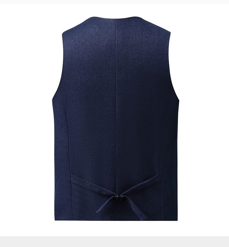 aesido Men's Wool Blend Tweed 3-Piece Suit – Peak Lapel Blazer, Vest & Pants