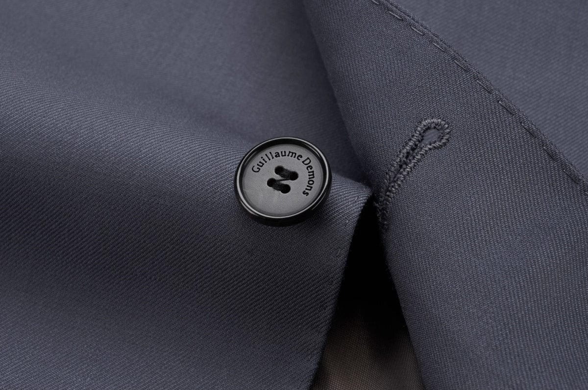 aesido Mens Slate Gray Two Piece Slim Fit Suit Modern Business Wedding Interview Outfit